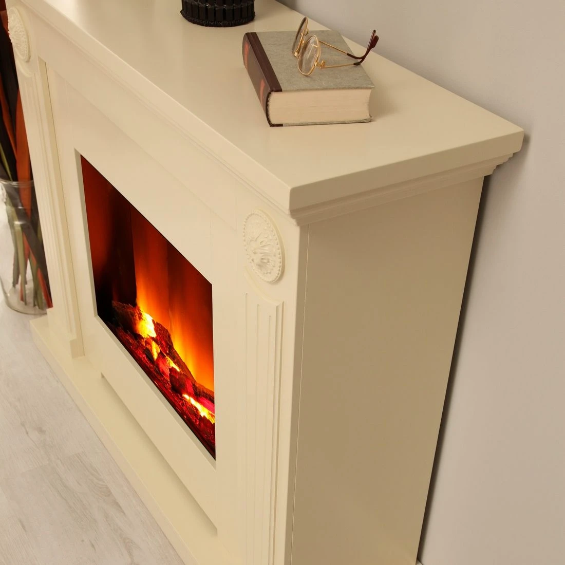 Montreux Elektrokamin Ferla - Cremeweiß 5 Montreux Elektrokamin Ferla - Cremeweiß – Bild 5