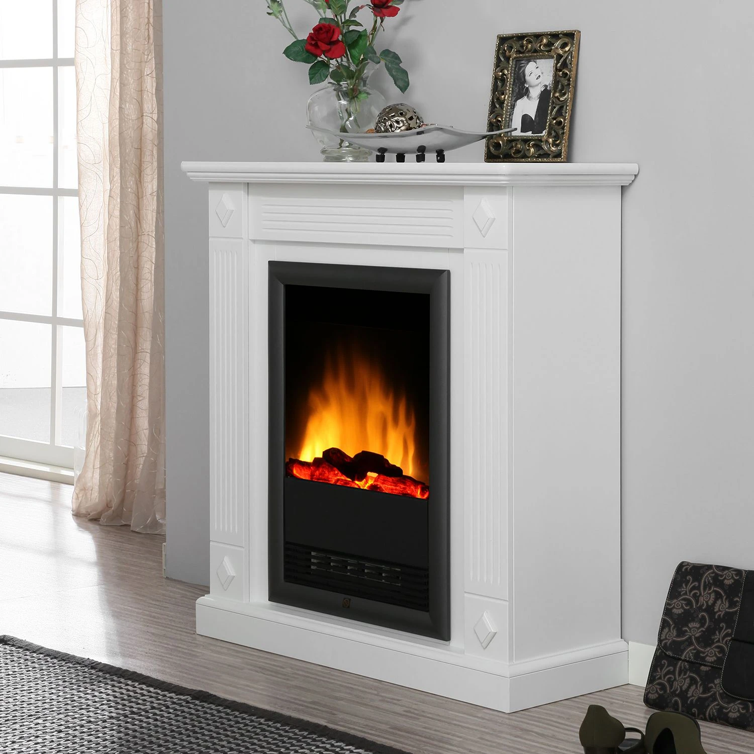 Montreux Elektrokamin Götte - Weiß 2 Montreux Elektrokamin Götte - Weiß – Bild 2