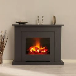 Montreux Elektrokamin Landia - Schiefer Dekor -Wohnzimmermöbel boutique en ligne elektrokamin landia schiefer dekor 3476317