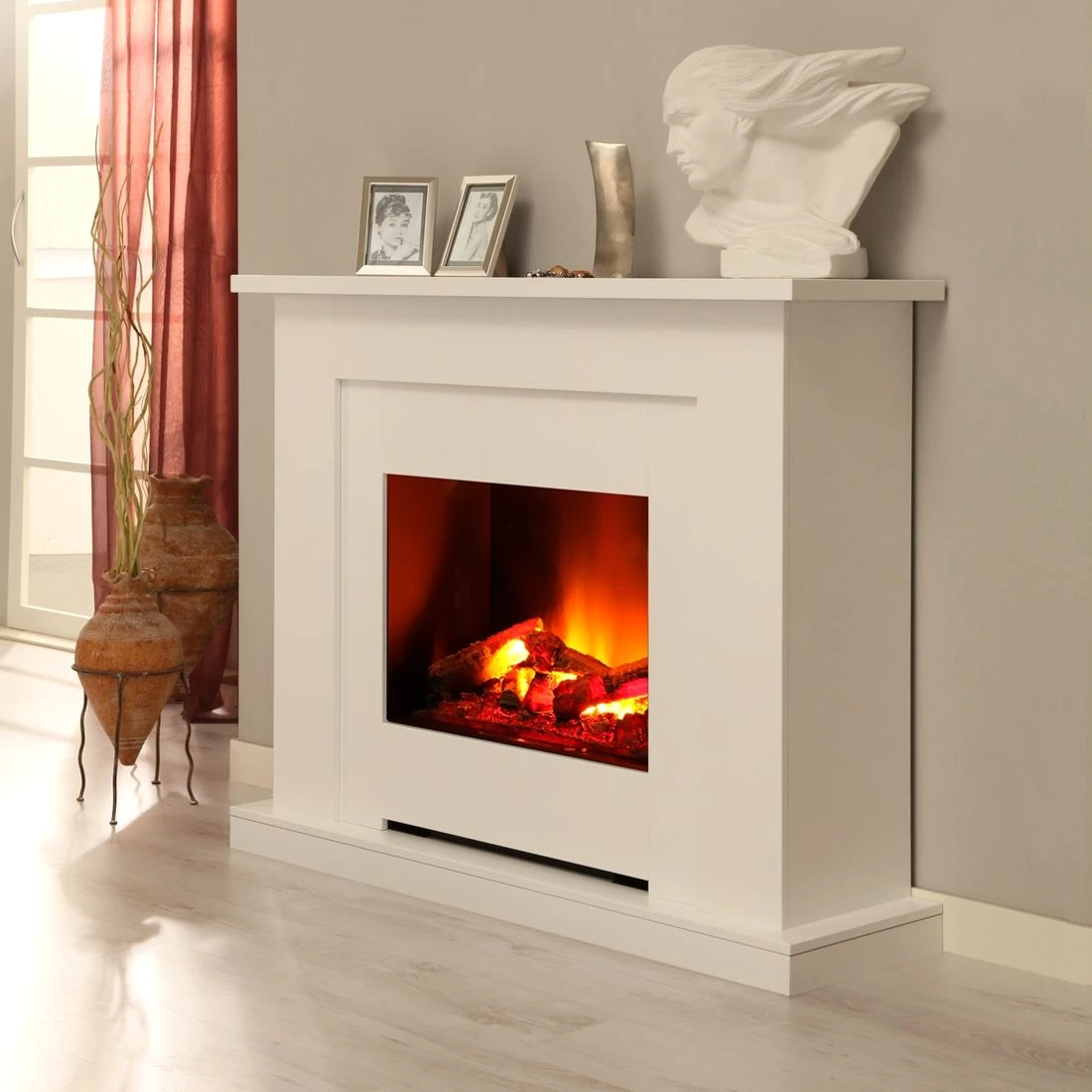 Montreux Elektrokamin Landia - Weiß 2 Montreux Elektrokamin Landia - Weiß – Bild 2