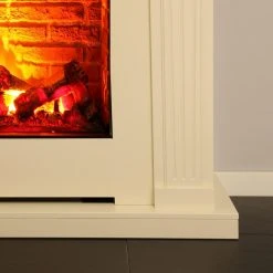 Montreux Elektrokamin Sommatino - Cremeweiß -Wohnzimmermöbel boutique en ligne elektrokamin sommatino cremeweiss 3476141