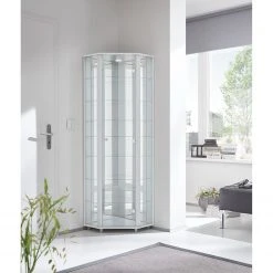 Fredriks Eckvitrine Amalia II - Weiß -Wohnzimmermöbel boutique en ligne fif vitrinen led 18 05 2017 4921996