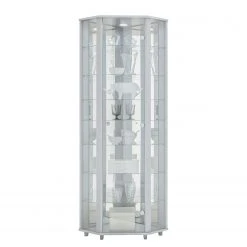 Fredriks Eckvitrine Amalia II - Weiß -Wohnzimmermöbel boutique en ligne fif vitrinen led 18 05 2017 4922000