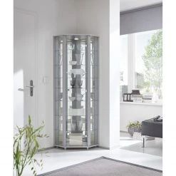 Fredriks Eckvitrine Amalia II - Silber 8 Fredriks Eckvitrine Amalia II - Silber -Wohnzimmermöbel boutique en ligne fif vitrinen led 18 05 2017 4922044