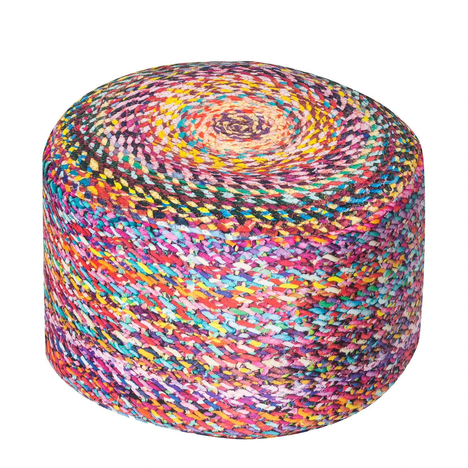 SITTING POINT Fußhocker DotCom Knotted - Webstoff - Mehrfarbig 1 SITTING POINT Fußhocker DotCom Knotted - Webstoff - Mehrfarbig