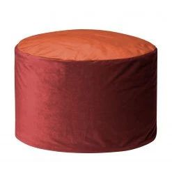 SITTING POINT Fußhocker DotCom Samt Uni - Orange