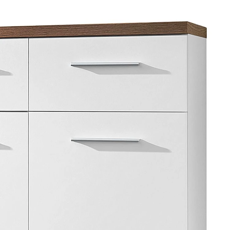 Germania Schuhkommode Texture I - Eiche Sonoma Dekor / Weiß 3 Germania Schuhkommode Texture I - Eiche Sonoma Dekor / Weiß – Bild 3