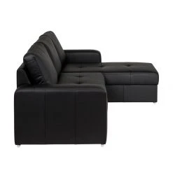Fredriks Ecksofa Gigilio (mit Schlaffunktion) - Kunstleder Schwarz - Longchair beidseitig montierbar -Wohnzimmermöbel boutique en ligne giglio ecksofa ottomane rechts mit schlaffunktion kunstleder schwarz 1304593