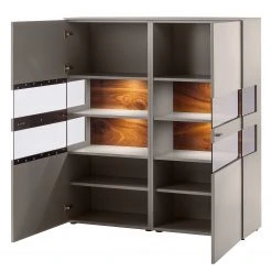 GWINNER Highboard Anzio - Matt Fango / Astnussbaum - Mit Beleuchtung -Wohnzimmermöbel boutique en ligne gwinner anzio 13 10 2016 4553368