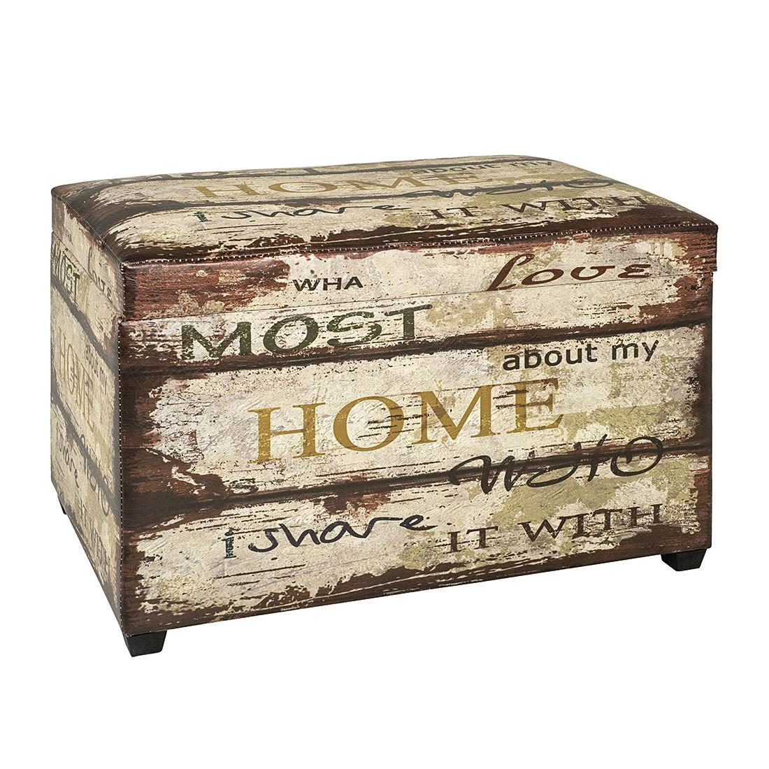 Home Design Sitztruhe Galveston - Kunstleder - Mehrfarbig 1 Home Design Sitztruhe Galveston - Kunstleder - Mehrfarbig