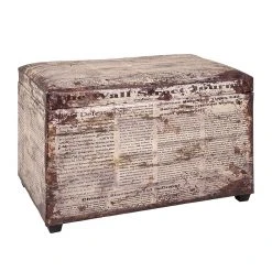 Home Design Sitztruhe Rupert Vintage - Kunstleder