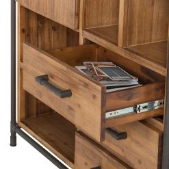 Ars manufacti Highboard Atelier - Akazie teilmassiv -Wohnzimmermöbel boutique en ligne highboard atelier akazie teilmassiv 1832894