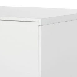 Mørteens Sideboard Lindholm IV - Weiß - Höhe: 128 cm -Wohnzimmermöbel boutique en ligne highboard lindholm i weiss matt eiche massiv 333068