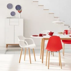 Mørteens Highboard Lindholm I - Weiß -Wohnzimmermöbel boutique en ligne highboard lindholm weiss dekor eiche massiv 2666658