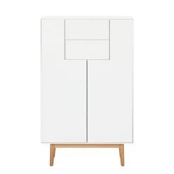 Mørteens Highboard Lindholm I - Weiß -Wohnzimmermöbel boutique en ligne highboard lindholm weiss matt eiche massiv 333572