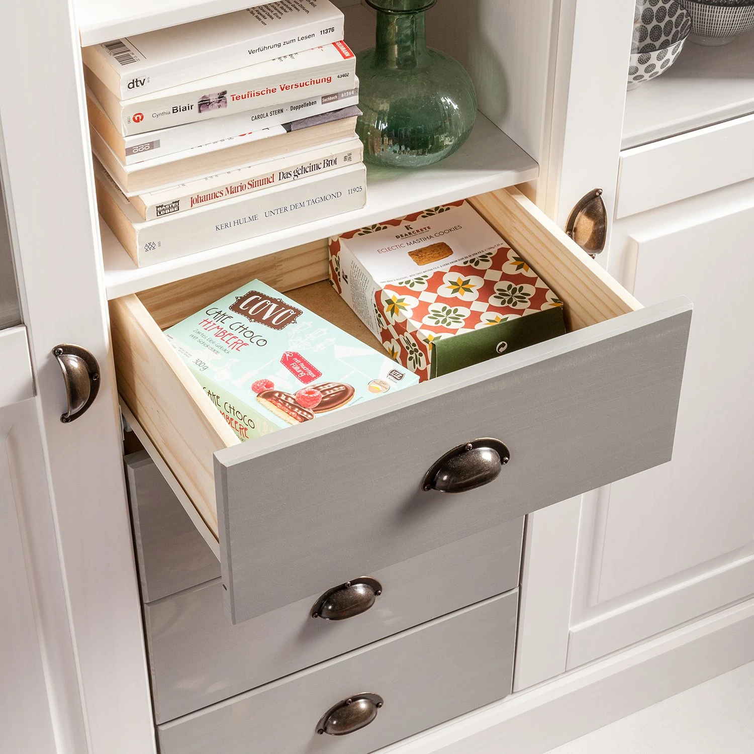 Maison Belfort Highboard Neely - Weiß / Grau 7 Maison Belfort Highboard Neely - Weiß / Grau – Bild 7