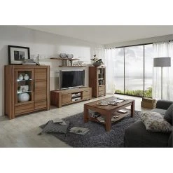 Ars Natura Highboard Pia I - Wildeiche massiv - geölt -Wohnzimmermöbel boutique en ligne highboard pia i wildeiche massiv geoelt 302685