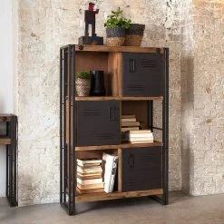 Ars manufacti Hochkommode Manchester - Akazie massiv / Metall - Akazie / Anthrazit -Wohnzimmermöbel boutique en ligne hochkommode manchester akazie massiv metall 4873516