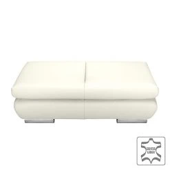 Fredriks Hocker Masca - Echtleder Weiß