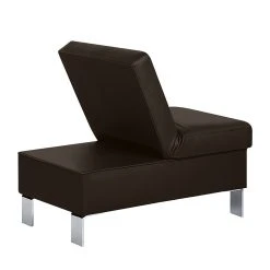 Loftscape Polsterhocker Peillon - Echtleder - Dunkelbraun -Wohnzimmermöbel boutique en ligne hocker peillon echtleder dunkelbraun 449010