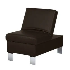 Loftscape Polsterhocker Peillon - Echtleder - Dunkelbraun -Wohnzimmermöbel boutique en ligne hocker peillon echtleder dunkelbraun 449014