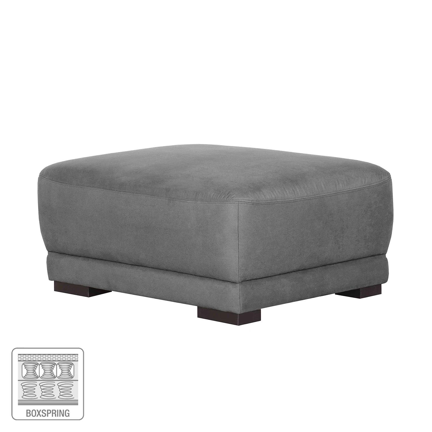 Modoform Hocker Robö Microfaser - Microfaser - Grau - Boxspring 2 Modoform Hocker Robö Microfaser - Microfaser - Grau - Boxspring – Bild 2