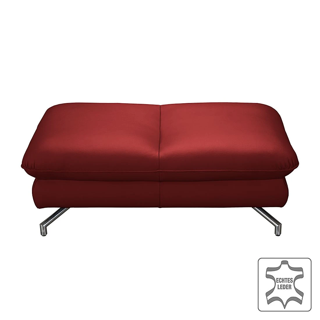 Loftscape Hocker Sharon - Echtleder Kaminrot 1 Loftscape Hocker Sharon - Echtleder Kaminrot