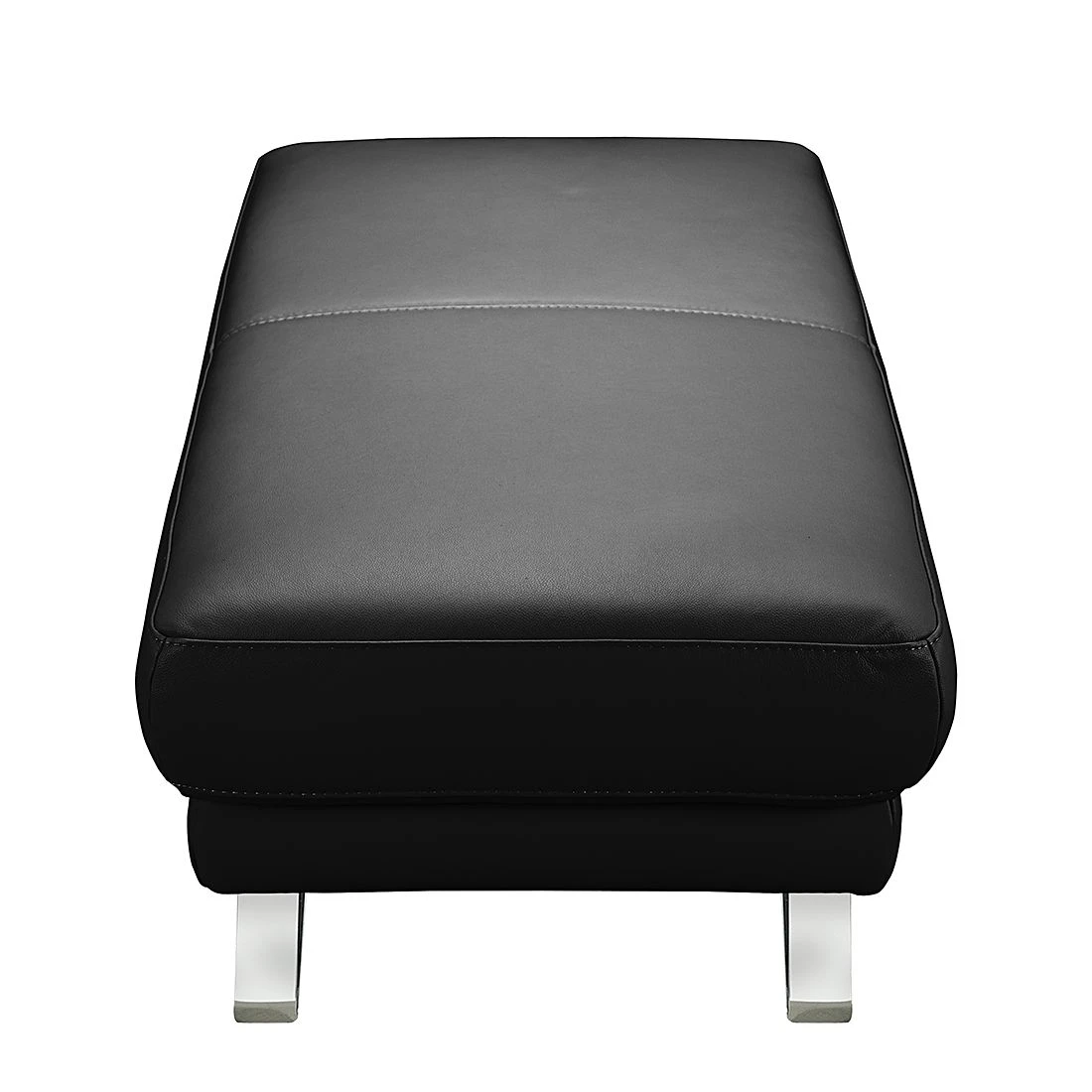 Loftscape Hocker Silvano - Echtleder Schwarz 2 Loftscape Hocker Silvano - Echtleder Schwarz – Bild 2