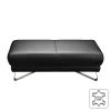 Loftscape Hocker Silvano - Echtleder Schwarz