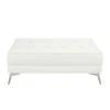 Loftscape Hockerbank Walden Echtleder - Weiß