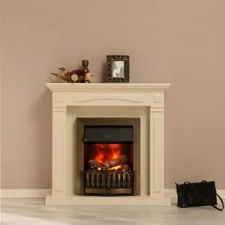 Montreux Elektrokamin Houston - Cremeweiß -Wohnzimmermöbel boutique en ligne houston elektrokamin cremeweiss 4168700