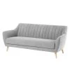 Mørteens Sofa Sollom (3-Sitzer) Webstoff - Lichtgrau