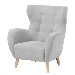 Mørteens Ohrensessel Croston Webstoff - Lichtgrau