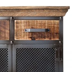 Ars manufacti Kommode Hunter II - Metall / Mango massiv - Mango / Blaugrau -Wohnzimmermöbel boutique en ligne kommode hunter ii metall mango massiv mango blaugrau 4845732