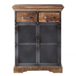 Ars manufacti Kommode Hunter II - Metall / Mango massiv - Mango / Blaugrau -Wohnzimmermöbel boutique en ligne kommode hunter ii metall mango massiv mango blaugrau 4845740