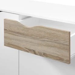 Mørteens Kommode Sunndal I - Weiß / Eiche Hell -Wohnzimmermöbel boutique en ligne kommode sunndal gummibaum teilmassiv weiss eiche dekor 4753536