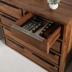 Ars Natura Kommode Trangle - Sheesham massiv -Wohnzimmermöbel boutique en ligne kommode trangle sheesham massiv 4014260