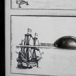 Maison Belfort Kommode Nadi I - Paulownia teilmassiv - Antik Weiß - 86 cm -Wohnzimmermöbel boutique en ligne kommode weiss antik 4727988