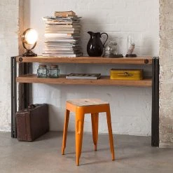 Ars manufacti Konsole Manchester - Akazie massiv / Metall - Akazie / Anthrazit -Wohnzimmermöbel boutique en ligne konsole manchester akazie massiv metall 4873560