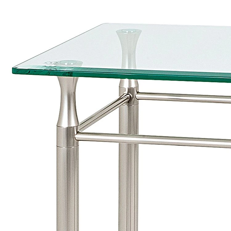 Home Design Beistelltisch Vienne - Viereckig - Edelstahloptik 2 Home Design Beistelltisch Vienne - Viereckig - Edelstahloptik – Bild 2