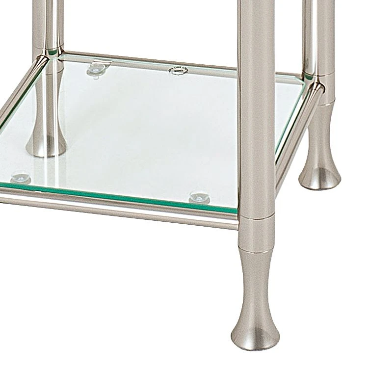 Home Design Beistelltisch Vienne - Viereckig - Edelstahloptik 3 Home Design Beistelltisch Vienne - Viereckig - Edelstahloptik – Bild 3