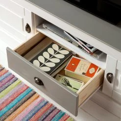 Maison Belfort TV-Lowboard Neely - Weiß / Grau -Wohnzimmermöbel boutique en ligne loft24 toby 11 03 2016 4035768