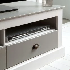 Maison Belfort TV-Lowboard Neely I - Weiß / Grau 19 Maison Belfort TV-Lowboard Neely I - Weiß / Grau -Wohnzimmermöbel boutique en ligne loft24 toby 11 03 2016 4035800