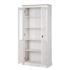 Maison Belfort Vitrinenschrank Neely - Weiß / Grau -Wohnzimmermöbel boutique en ligne loft24 toby 11 03 2016 4036216