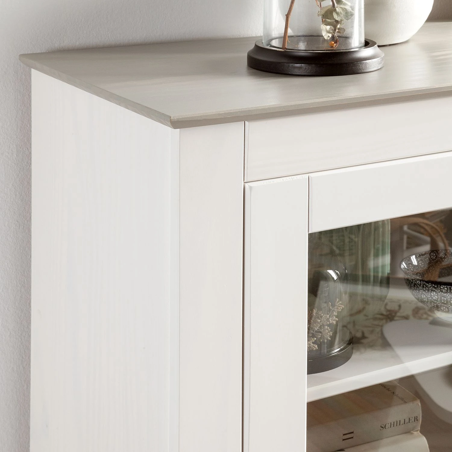 Maison Belfort Highboard Neely - Weiß / Grau 10 Maison Belfort Highboard Neely - Weiß / Grau – Bild 10