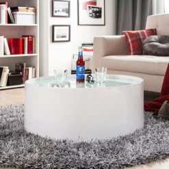 Fredriks Couchtisch Lounge - Hochglanz Weiß -Wohnzimmermöbel boutique en ligne lounch couchtisch mdf weiss hochglanz satinierte glasplatte 1391070