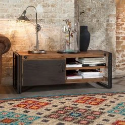 Ars manufacti TV-Lowboard Manchester I - Akazie massiv / Metall - Akazie / Anthrazit -Wohnzimmermöbel boutique en ligne lowboard manchester i akazie massiv metall 4872844