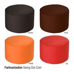 SITTING POINT Fußhocker Scuba dot com - Orange -Wohnzimmermöbel boutique en ligne magma heimtex scuba dot com fusshocker m mz who 0058 2