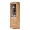 Ars Natura Standvitrine Majona - Inkl. Beleuchtung - Kernbuche - Türanschlag links