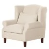 Maison Belfort Ohrensessel Colmar XL- Webstoff Beige